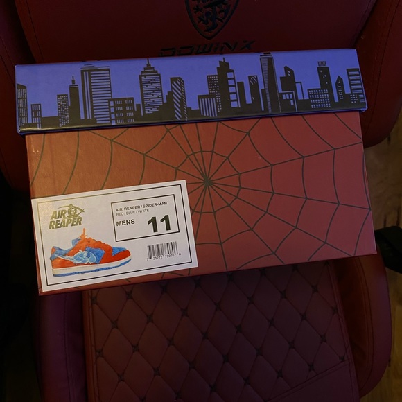 Shoes Custom Spiderman Dunk Lows Air Reaper By Soleboy Sz 11 Poshmark
